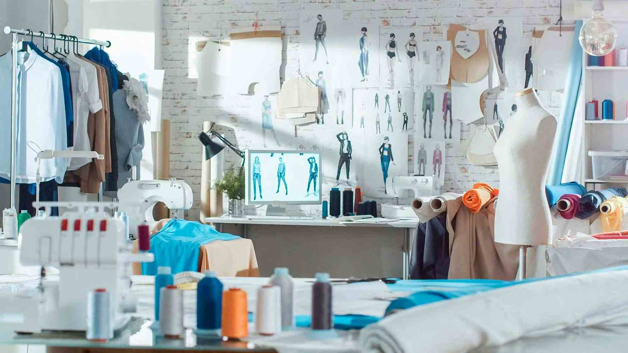 Fashion design workroom